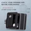 Unbranded Black RV Paddle Entry Door Lock Latch Handle Knob