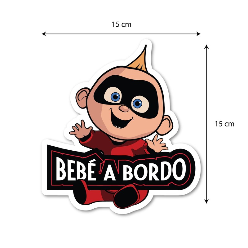 Sticker Car Baby on Board Jack 15 x 15 cm