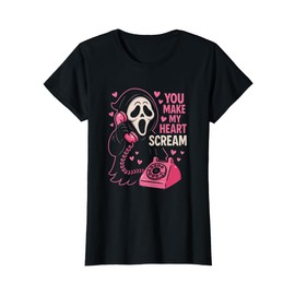 Cute Creepy Horror Make My Heart Scream Valentine’s Day T-Shirt