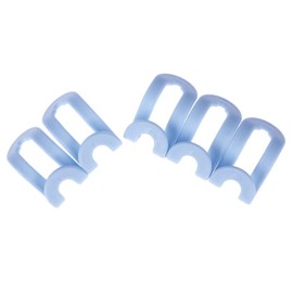 Hanger Hooks- Easy Hook Closet Organizer Curve Design Save Wardrobe Space - Blue - 5 Pack