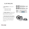 Foünd Sports Kit De Mancuernas Pesas Con Barra Discos Ejercicio