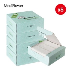 Mediflower Large capacity embossed soft cotton pads 300 sheets x 5 / 대용량 엠보싱 소프트 화장솜 300매x5