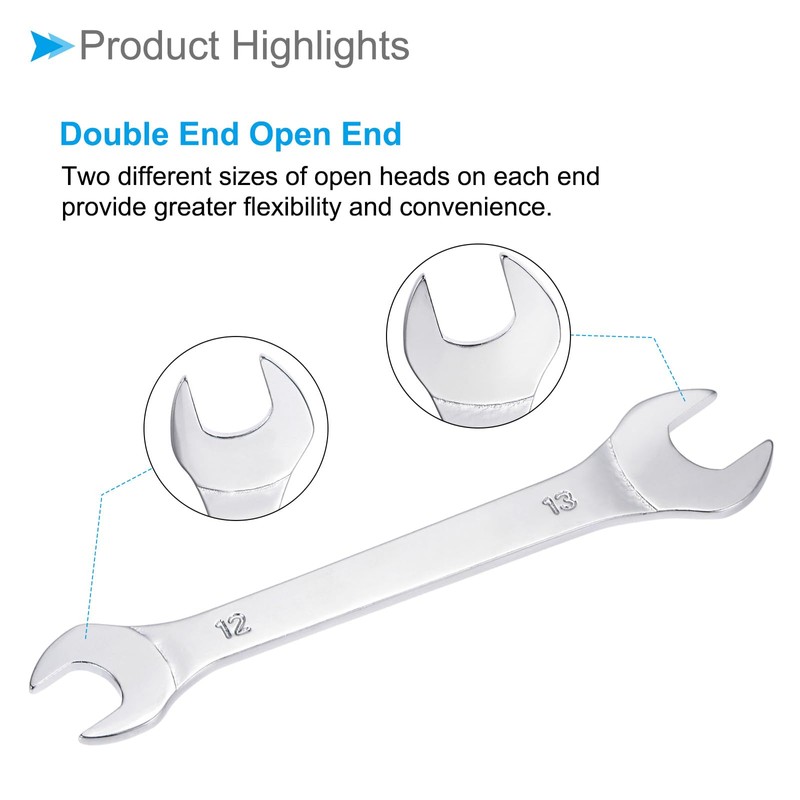 CoCud Thin Open End Wrench Metric 12mm x 13mm Double