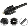 Gasea 0.3-6.5mm Keyless Drill Chuck Conversion Tool, 1/4 Inch Hex