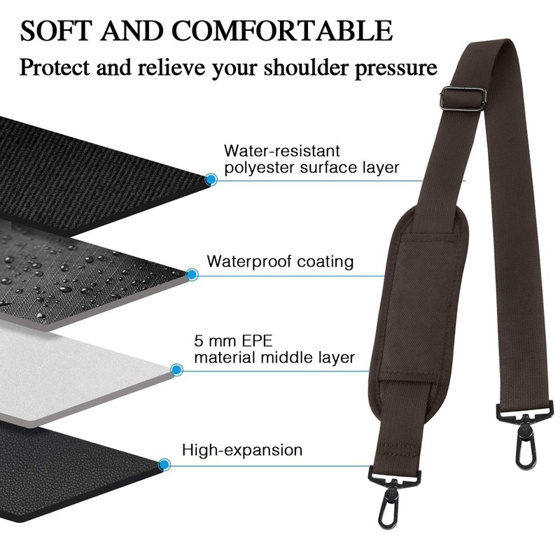 Taygeer Replacement Bag Strap, Universal Adjustable Shoulder Strap Belt with
