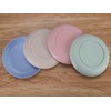 LuckyZone 7 Inches Small Unbreakable Wheat Straw Plates - Reusable