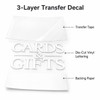 Wedding Card Box Vinyl Decal: White 6 Inch Cards &