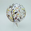 Lauschaer Glas Garden Ball Rose Ball Glass with Granules White