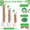 ROADPLUM 102 Inch Moss Pole for Plants Indoor (2*21.7", 2*16.5",