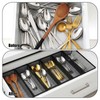 Caeuiciw 6PCS Drawer Organizer for Kitchen, Utensil Mesh Drawer Organizer