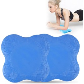 2-Piece Knee Cushion Yoga, Yoga Accessories, Non-Slip Knee Pad Mat Set, Wear-Resistant, Protects the Knees, Hands, Wrists and Elbows, Blue