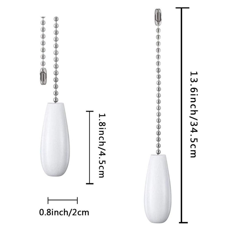 Ceiling Fan Chain Pulls White Wooden Pull Chain Extension for
