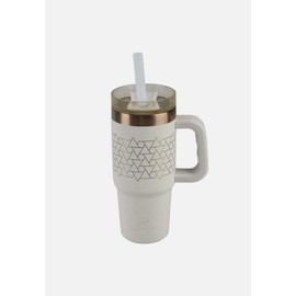 Ozark Trail 18 oz Insulated Stainless Steel Tumbler With Handle,Beige