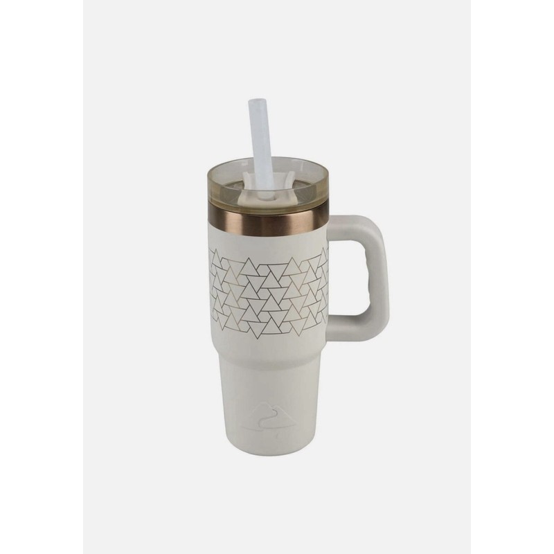 Ozark Trail 18 oz Insulated Stainless Steel Tumbler With Handle,Beige