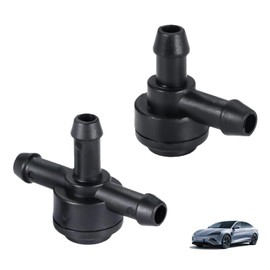 2 Pcs Windscreen Washer Valve, Car Windshield Washer Check Valve, 2 Way (L) & 3 Way (T) Compatible with Volvo Models XC90 XC70 XC60 V70 S40 S60 S70 S80 V50 C30 C70 9178897 31391513 Washer Check Valve