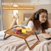 PANDAWOOD Breakfast Bed Tray with Legs - Bed Tray Table