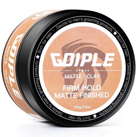 Goiple Hair Styling Clay, Matte Finish Hair Paste for Men, Water Based Matte Texture, Clay Pomade Ideal for All Men's Hair Types 100g (3.5oz)