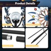Solar Wind Spinner Retro Spinner, Waterproof Outdoor Metal Wind Sculpture