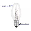 Volteck Caja Con 50 Focos Incandescentes Transparentes Base E12 7.5w