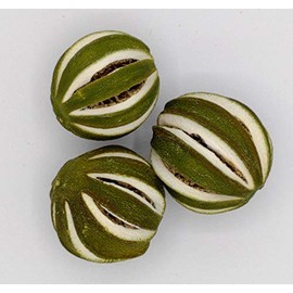 3 Dried Slit Whole Limes for Potpourri and Bowl Fillers.