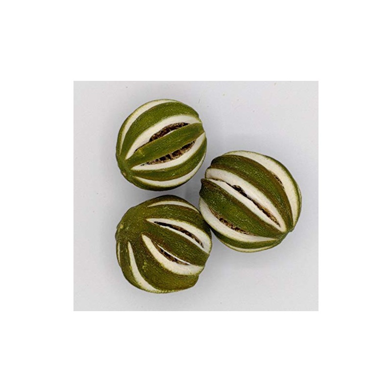 3 Dried Slit Whole Limes for Potpourri and Bowl Fillers.