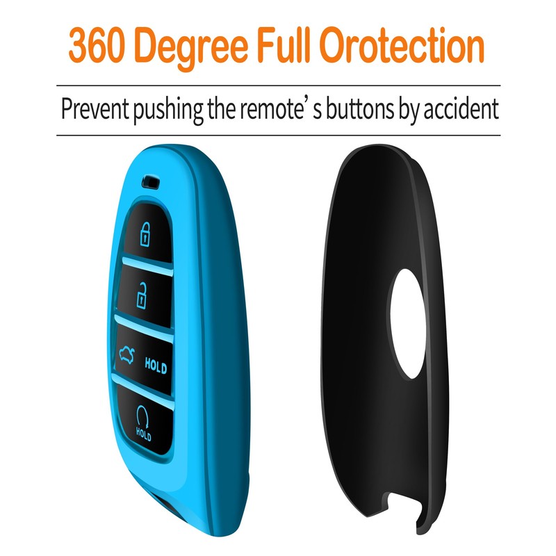 Sindeda Key Fob Cover with Keychain Soft Full Protection Key