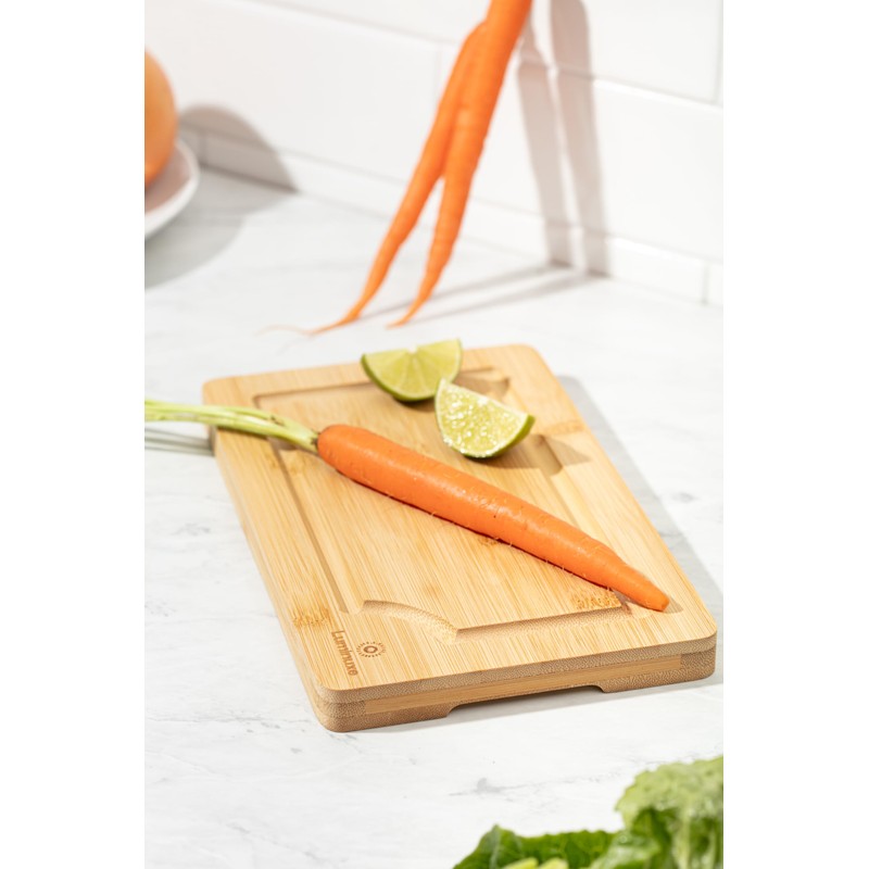 Bamboo Cutting Board Set of 3, Wood Cutting Boards with