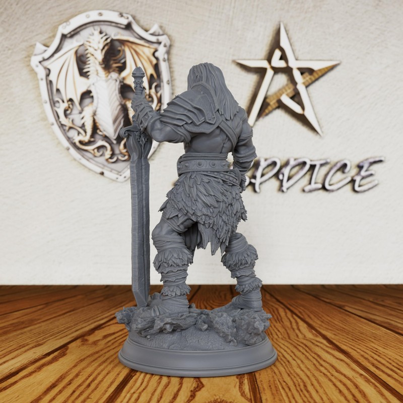AUSPDICE 32mm Goliath Barbarian Command The Battlefield with a Massive