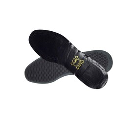 Sapphire Leather Insoles on Charcoal Black 46