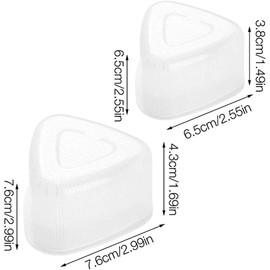 Cheeroyal 2 Pieces Sushi Mould, Onigiri Maker DIY Making Tools Rice Ball Rice Ball Bento Press Mould Triangular Onigiri Mould DIY Tool Cooking Practical Tools