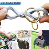ETHOON Wristlet Keychain Circle Silicone Bangle Keyring Oversized Bracelet Key