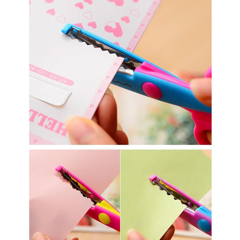 Children's Scissors, Set of 6, Mountain Shape, Wave Shape, Lace