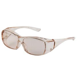 Nippon Hikori JY-15 Protective Glasses for Pollen and Droplets (Anti-Fog Design, Can Be Used Over Glasses, Overglass Type), Brown