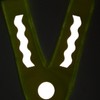 Eabdice 2 Pieces V-Shape Safety Vest, Luminous Vest, High Visibility