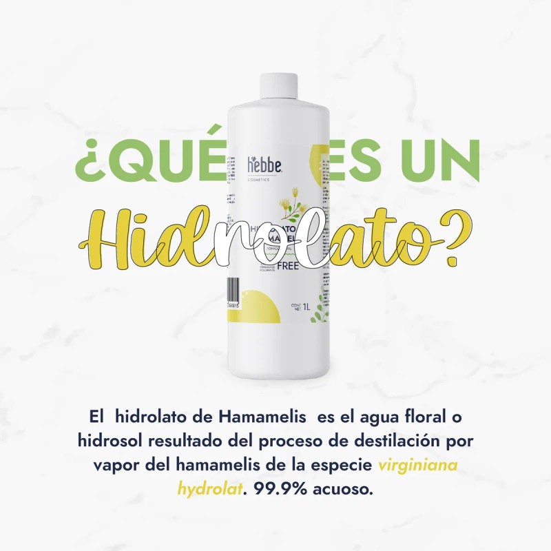Tónico Facial Hebbe Cosmetics Hamamelis Piel Mixta Hidratante Natural