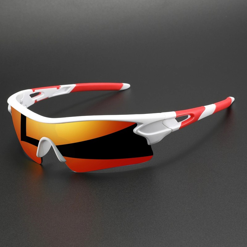 UV400 Polarized Sports Sunglasses for Cycling – Lightweight Wraparound Eyewear