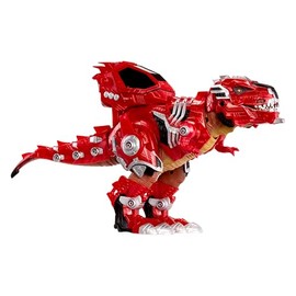 Armor-Up T-Rex Dinosaur Ajax Toy Figure with 7 Removable Armor Pieces, Tail-Triggered Chomp, Pilot Pod Compatible, 8.7" Hx17.9 L, Kids, Boys, Girls, Ages 6+
