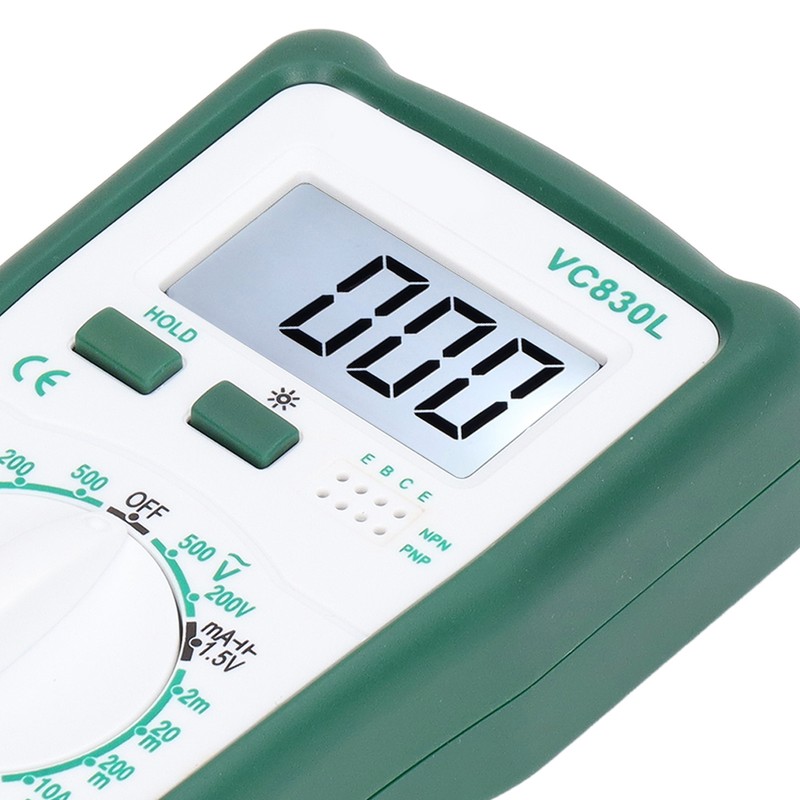 LCD Display Multimeter Multifunctional Digital Voltage Current Resistance Tester VC830L