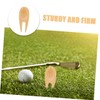 Kisangel 8-pc Bamboo Divot Repair Tool Set Golf Accessories for