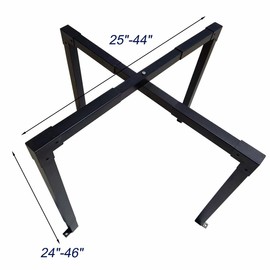 Nuwovwo AC Security Cage, Adjustable Height and Width, Steel Air Conditioner Cage for Round or Square Shape incl. Self-Tapping Screw