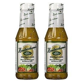 Hendricksons Dressing Original Sweet Vinegar and Olive Oil 16 fl oz (Pack of 2)