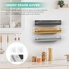 Quasziwa Magnetic Plastic Wrap Dispenser with Cutter - Practical Refillable