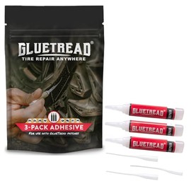 GlueTread Adhesive 3-Pack Additional Glue for GlueTread Sidewall Puncture Tire Repair Kits for Off-Road Vehicles Rubber to Rubber Adhesive