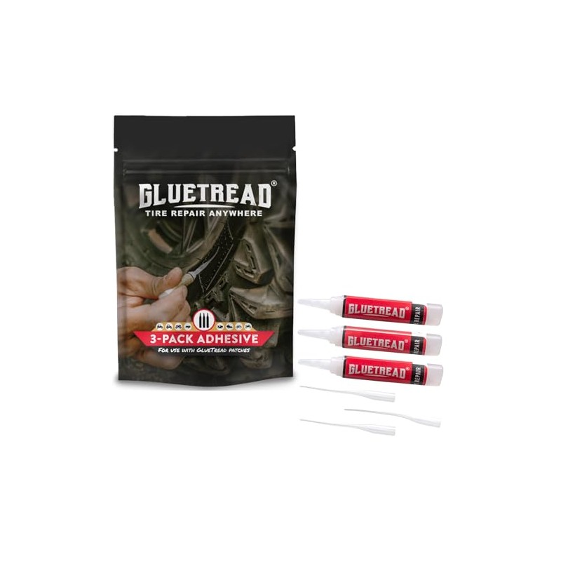 GlueTread Adhesive 3-Pack Additional Glue for GlueTread Sidewall Puncture Tire