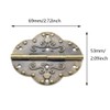 Oval Antique Hinges, OZXNO 8 PCS Retro Engraving Style Bronze