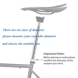 Thinvik Bike Seat Post,Polished Aluminum Alloy,350mm ,Mountain &Road Bicycle Fixed Gear Cycling Seatpost 25.4/27.2/28.6/30.4/30.8/31.6mm ,Silver Seat Post Replacement-31.6mm