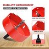 4-1/4"丨108mm Hole Saws with Heavy Duty Arbor HSS Bi-Metal Hole