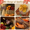 Suttmin 8 Sets Fall Thanksgiving Cloth Napkins and Napkin Ring