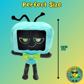 Lemoneon 11" Vee Plush Stuffed Figure Pillow for Video Game Fans Room Decor with a Sticker Set