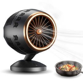 Portable Range Hood, Height Ajustable Desktop Range Hood with 3 Wind Speeds & Detachable Oil Filter, Kitchen Exhaust Fan for Indoor Cooktop Use, BBQ, Hot Pot, Easy to Clean